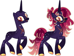 Size: 3809x2874 | Tagged: safe, artist:kurosawakuro, imported from derpibooru, oc, oc only, pony, unicorn, base used, glasses, magical lesbian spawn, offspring, parent:tempest shadow, parent:twilight sparkle, parents:tempestlight, simple background, solo, transparent background