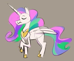 Size: 1236x1008 | Tagged: safe, artist:single purpose, imported from derpibooru, princess celestia, alicorn, solo, style emulation