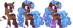 Size: 3928x1530 | Tagged: safe, artist:kurosawakuro, imported from derpibooru, oc, oc only, pony, unicorn, base used, female, magical lesbian spawn, mare, offspring, parent:saffron masala, parent:trixie, simple background, solo, transparent background