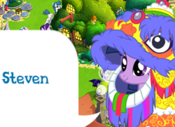 Size: 612x445 | Tagged: safe, imported from derpibooru, twilight sparkle, pony, clothes, costume, cropped, dialogue, dialogue box, english, female, gameloft, implied steven magnet, lunar new year, mare, meme, mobile game, my little pony: magic princess, official, solo, speech bubble, text, wow! glimmer