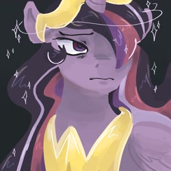 Size: 2048x2048 | Tagged: safe, artist:dmitrymemovznok, imported from derpibooru, twilight sparkle, alicorn, pony, the last problem, crown, frown, jewelry, older, older twilight, peytral, princess twilight 2.0, regalia, solo, twilight sparkle (alicorn)