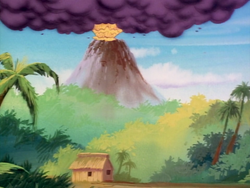 Size: 960x720 | Tagged: safe, imported from derpibooru, screencap, my little pony tales, ponies in paradise, g1, no pony, scenery, tropical island, volcano