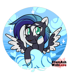 Size: 1821x2000 | Tagged: safe, artist:loverashley, imported from derpibooru, oc, oc only, pegasus, pony, bust, cheek squish, colored wings, commission, ear fluff, eyelashes, female, mare, pegasus oc, simple background, solo, spread wings, squishy cheeks, transparent background, two toned wings, wings, ych result