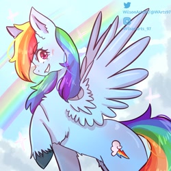 Size: 1280x1280 | Tagged: safe, artist:warts97, imported from derpibooru, rainbow dash, pegasus, pony, female, solo