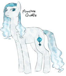 Size: 393x456 | Tagged: safe, artist:mew, imported from derpibooru, oc, oc only, oc:moonstone quartz, crystal pony, pony, female, mare, simple background, solo, white background