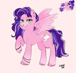 Size: 2048x1965 | Tagged: safe, artist:sleebyeba, imported from derpibooru, oc, oc only, pegasus, pony, female, nose piercing, nose ring, not pipp petals, pegasus oc, piercing, solo