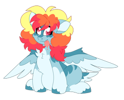 Size: 4965x3990 | Tagged: safe, artist:crazylooncrest, artist:crazysketch101, imported from derpibooru, oc, oc only, oc:01, oc:crazyclone1, pegasus, pony, chest fluff, derp, pegasus oc, simple background, solo, tongue out, transparent background