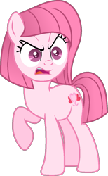 Size: 631x1027 | Tagged: safe, artist:fcrestnymph, artist:tanahgrogot, imported from derpibooru, part of a set, oc, oc only, oc:annisa trihapsari, alicorn, earth pony, pony, angry, base used, female, furious, mare, medibang paint, open mouth, simple background, solo, transparent background