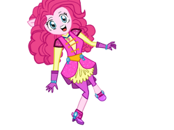 Size: 467x350 | Tagged: safe, artist:princessmagneticrose, imported from derpibooru, pinkie pie, human, equestria girls, crystal guardian, female, simple background, solo, transparent background