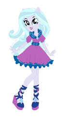 Size: 362x660 | Tagged: safe, artist:lovemonsterhigh123, imported from twibooru, oc, oc:snow blake, blue eyes, boots, clothes, daughter, eyeshadow, female, high heel boots, image, lipstick, long skirt edit, makeup, png, shoes, winter outfit