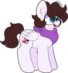 Size: 1176x1255 | Tagged: safe, artist:saveraedae, imported from derpibooru, oc, oc only, oc:markey malarkey, pegasus, pony, bandana, crossover, cute, male, open mouth, ponified, simple background, solo, the mark side, transparent background