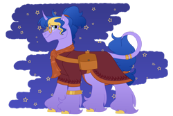 Size: 1280x854 | Tagged: safe, artist:itstechtock, imported from derpibooru, oc, oc only, pony, unicorn, bag, clothes, glasses, horn, saddle bag, simple background, solo, transparent background, unicorn oc, unshorn fetlocks