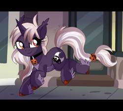 Size: 2880x2600 | Tagged: safe, artist:spookyle, imported from derpibooru, oc, oc only, oc:harvest moon, hybrid, pony, unicorn, female, horn, hybrid oc, solo, unicorn oc, unshorn fetlocks