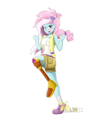 Size: 2021x2397 | Tagged: safe, artist:lordshrekzilla20, imported from derpibooru, kerfuffle, human, equestria girls, amputee, equestria girls-ified, female, high res, one eye closed, open mouth, open smile, prosthetic leg, prosthetic limb, prosthetics, raised leg, simple background, smiling, solo, transparent background