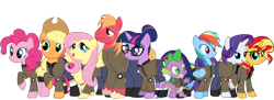 Size: 4096x1484 | Tagged: safe, artist:edy_january, edit, imported from derpibooru, vector edit, applejack, big macintosh, fluttershy, pinkie pie, rainbow dash, rarity, sci-twi, spike, sunset shimmer, twilight sparkle, dragon, earth pony, pegasus, pony, unicorn, austin, boots, california, chicago, clothes, cold war, female, girls und panzer, group, jacket, london, long pants, male, mane seven, mane six, mare, marine, marines, military, military pony, military uniform, moscow, new york, pants, ponified, russia, saunders, shirt, shoes, short pants, simple background, soldier, soldier pony, soldiers, stallion, stockings, t-shirt, texas, thigh highs, transparent background, uniform, united kingdom, united states, vector, washington, world war ii