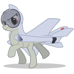 Size: 1389x1389 | Tagged: safe, artist:sersys, oc, oc only, original species, plane pony, pony, fulcrum, mig-29, mig-29 fulcrum, plane