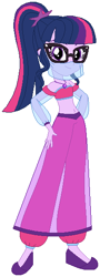 Size: 208x581 | Tagged: safe, artist:elsie1234, imported from derpibooru, sci-twi, twilight sparkle, human, equestria girls, base used, belly dancer, belly dancer outfit, clothes, dress, female, glasses, midriff, ponytail, simple background, solo, veil, white background