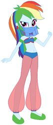 Size: 245x574 | Tagged: safe, artist:elsie1234, imported from derpibooru, rainbow dash, human, equestria girls, base used, belly dancer, belly dancer outfit, clothes, dress, female, midriff, simple background, singing belly dancing rainbooms, solo, veil, white background