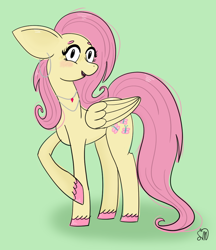 Size: 882x1019 | Tagged: safe, artist:sonata-moonchaser, imported from derpibooru, pegasus, pony, female, green background, simple background, solo