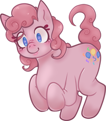 Size: 1715x1960 | Tagged: safe, artist:gridmammal, imported from derpibooru, pinkie pie, earth pony, pony, female, simple background, solo, white background