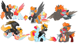 Size: 8000x4672 | Tagged: safe, artist:crazysketch101, imported from derpibooru, oc, oc only, oc:ashton burnside, oc:crazy looncrest, pegasus, pony, burncrest, chest fluff, duo, leonine tail, shipping, simple background, tail, transparent background