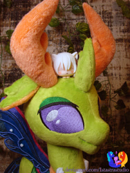 Size: 2304x3072 | Tagged: safe, artist:1stastrastudio, imported from derpibooru, thorax, changedling, changeling, irl, king thorax, photo, plushie, solo