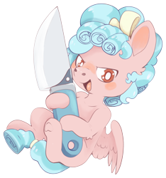 Size: 2496x2669 | Tagged: safe, artist:cutepencilcase, imported from derpibooru, cozy glow, pegasus, pony, cozybetes, cute, female, filly, foal, grimcute, knife, pure concentrated unfiltered evil of the utmost potency, pure unfiltered evil, simple background, solo, transparent background