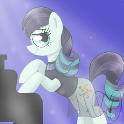 Size: 2048x2048 | Tagged: safe, artist:doodleeartz, imported from derpibooru, coloratura, earth pony, pony, clothes, dress, female, happy, musical instrument, piano, see-through, smiling, solo