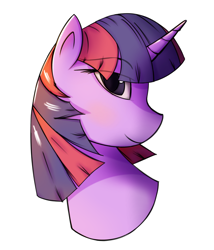 Size: 2400x2800 | Tagged: safe, artist:isuvyw, imported from derpibooru, twilight sparkle, pony, bust, female, simple background, solo, white background