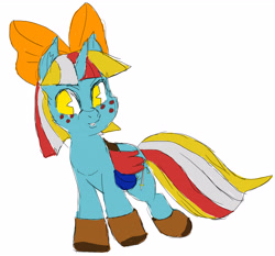 Size: 3373x3141 | Tagged: safe, artist:buttercupsaiyan, imported from twibooru, oc, oc:terri softmare, pony, /mare/con, color, female, image, mare, needs more jpeg, sketch, solo