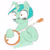 Size: 4000x4000 | Tagged: safe, artist:buttercupsaiyan, imported from twibooru, lyra heartstrings, pony, /mare/con, banjo, female, image, mare, musical instrument, needs more jpeg, sketch, solo