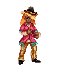 Size: 800x1000 | Tagged: safe, artist:menalia, imported from derpibooru, human, them's fightin' herds, animated, clothes, community related, denim, female, gif, humanized, jeans, pants, paprika (tfh), pixel art, shirt, shoes, simple background, solo, street fighter, style emulation, transparent background