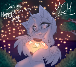 Size: 4000x3530 | Tagged: safe, artist:shinoshai, imported from derpibooru, oc, pony, commission, holiday, solo, valentine's day, your character here