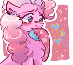 Size: 1280x1137 | Tagged: safe, artist:dmitrymemovznok, imported from derpibooru, pinkie pie, earth pony, pony, heart, solo