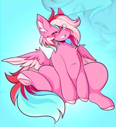 Size: 1871x2048 | Tagged: safe, artist:koboldcourier, imported from derpibooru, oc, oc:peachie fuzz, pegasus, pony, chest fluff, solo