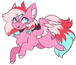 Size: 2400x2054 | Tagged: safe, artist:koboldcourier, imported from derpibooru, oc, oc only, oc:peachie fuzz, pegasus, pony, chibi, simple background, solo, transparent background