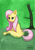 Size: 2480x3508 | Tagged: safe, artist:allenwhyhost, artist:seekernight, imported from derpibooru, fluttershy, pony, butt, flattershy, plot, sitting, solo, tree