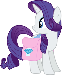 Size: 3000x3625 | Tagged: safe, artist:cloudy glow, imported from derpibooru, rarity, trade ya, .ai available, bag, saddle bag, simple background, solo, transparent background, vector