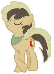 Size: 952x1288 | Tagged: safe, artist:stack-of-cookies, imported from derpibooru, oc, oc only, oc:gala apple, earth pony, pony, base used, female, mare, offspring, parent:applejack, parent:caramel, parents:carajack, simple background, solo, transparent background