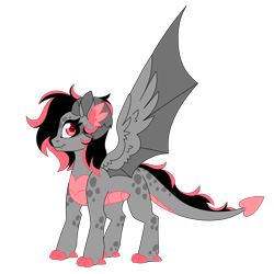 Size: 4568x4568 | Tagged: safe, artist:crazysketch101, imported from derpibooru, oc, oc only, oc:cloe, dracony, dragon, hybrid, pony, simple background, solo, transparent background