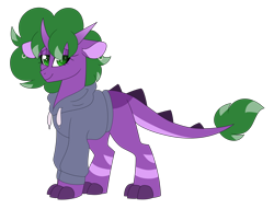 Size: 6303x4817 | Tagged: safe, artist:crazysketch101, imported from derpibooru, oc, oc only, dracony, dragon, hybrid, pony, clothes, hoodie, simple background, solo, transparent background