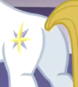 Size: 113x127 | Tagged: safe, imported from derpibooru, screencap, prince blueblood, pony, unicorn, season 1, the best night ever, butt, cropped, cutie mark, male, pictures of butts, plot, prince bluebutt, royalty, solo, stallion, tail