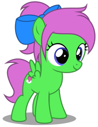 Size: 2810x3630 | Tagged: safe, artist:strategypony, imported from derpibooru, oc, oc only, oc:zippy sparkz, pegasus, pony, bow, female, filly, foal, hair bow, pegasus oc, simple background, solo, standing, transparent background, wings