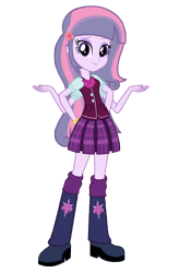 Size: 2016x3072 | Tagged: safe, artist:motownwarrior01, imported from derpibooru, twilight sparkle, oc, oc only, alicorn, human, equestria girls, boots, bowtie, clothes, cute, eyeshadow, four arms, fusion, high heel boots, implied fleur de lis, implied twilight sparkle, jewelry, makeup, multiple arms, shoes, simple background, skirt, transparent background, twilight sparkle (alicorn)
