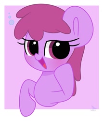 Size: 1371x1601 | Tagged: safe, artist:starbatto, imported from derpibooru, berry punch, berryshine, earth pony, pony, blushing, bust, open mouth, portrait, simple background, solo