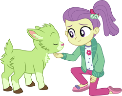 Size: 3819x3000 | Tagged: safe, artist:cloudy glow, imported from derpibooru, goat, human, equestria girls, equestria girls series, spring breakdown, spoiler:eqg series (season 2), .ai available, female, lily pad (g4), simple background, solo, transparent background, vector