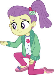 Size: 3000x4185 | Tagged: safe, artist:cloudy glow, imported from derpibooru, human, equestria girls, equestria girls series, spring breakdown, spoiler:eqg series (season 2), .ai available, child, clothes, female, lily pad (g4), pants, simple background, slippers, solo, transparent background, vector