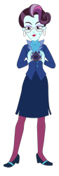 Size: 1900x5674 | Tagged: safe, artist:gmaplay, imported from derpibooru, principal abacus cinch, human, equestria girls, clothes, crystal prep academy, crystal prep academy uniform, crystal prep shadowbolts, female, magic capture device, school uniform, simple background, solo, transparent background