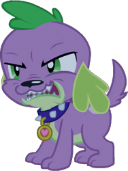 Size: 527x701 | Tagged: safe, artist:pascalmulokozi2, edit, edited screencap, imported from derpibooru, screencap, spike, spike the regular dog, dog, equestria girls, equestria girls (movie), angry, background removed, growling, male, not a vector, simple background, teeth, transparent background