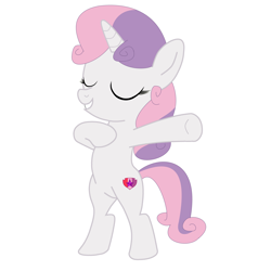 Size: 8000x8000 | Tagged: safe, artist:brightstar40k, artist:optimusv42, imported from derpibooru, sweetie belle, gorilla, pony, unicorn, bipedal, cave pony, cavegirl, caveman, chest beating, chest pounding, eyes closed, female, filly, foal, simple background, solo, tarzan, white background